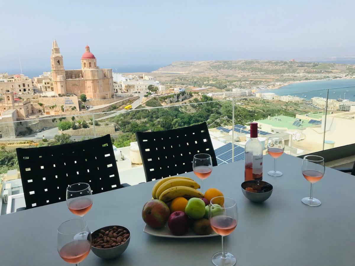 Clifftop Modern Apartment Mellieħa Exteriér fotografie